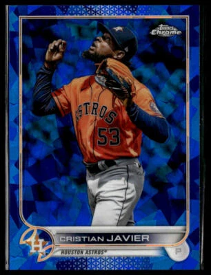 Cristian Javier 2022 Topps Chrome Sapphire Edition Card #211 - Image 1 of 2