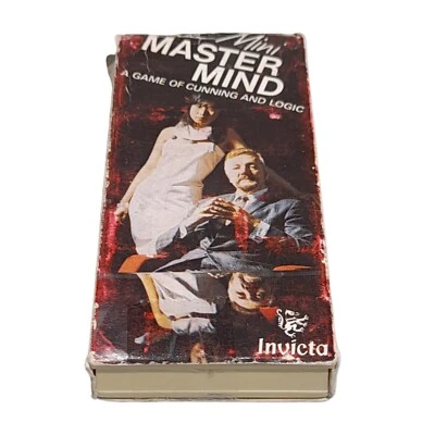 Rare 1974 White Invicta Original Mini Master Mind Game Vintage With Instructions - Image 1 of 4