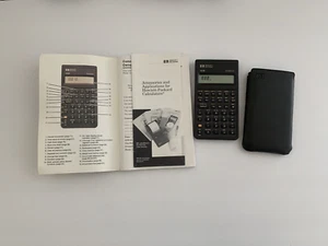 Calculadora financiera empresarial Hewlett Packard HP 10B con cubierta deslizante y manual - Imagen 1 de 7