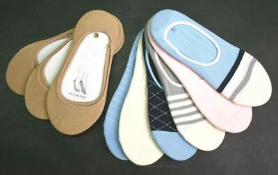 Nordstrom Womens Pack Of 3 No Show Liner Socks Multicolor Patterns 6-9 & S-M - Image 1 of 4