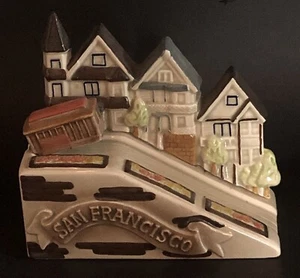 Animated San Fransisco Cable Car music box Vintage 1980 SEE VIDEO. - Picture 1 of 1