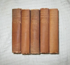 Macaulays Geschichte Englands 5 Vol. Set - Estes & Lauriat - Boston Edition - Bild 1 von 5
