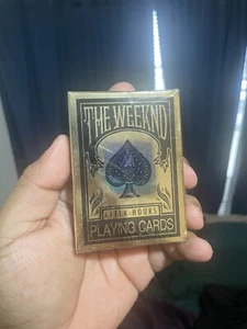 The Weeknd After Hours XO Gold Playing Cards - Picture 1 of 5
