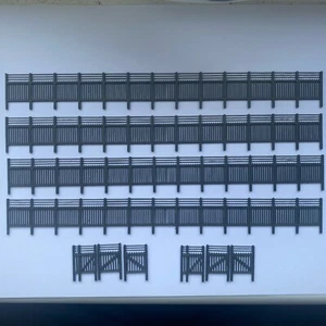 N Gauge Fencing, security style fence, 3D Printed - Picture 1 of 1