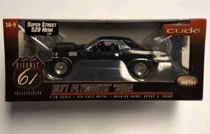 1971 Plymouth Cuda Super Street 528 Hemi scala 1:18 autostrada 61 - Foto 1 di 4