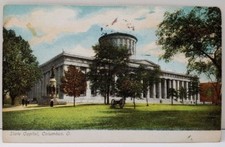 Columbus Ohio State Capitol 1906 udb to Philadelphia Pa Postcard E16