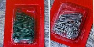Christmas Ornaments Hooks Hangers Green 160 or Silver 160 count 1-5/8 - Picture 1 of 6