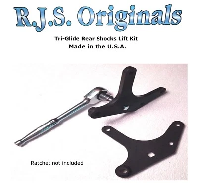 HARLEY DAVIDSON TRI-GLIDE REAR SHOCK LIFT KIT Set 2pc USA Made 2009 - 2025 - Image 1 of 3