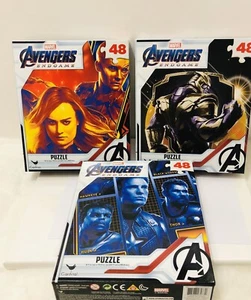 Lot of 3 Avengers Endgame Puzzle 48 pcs each box 144 total pcs - Picture 1 of 4