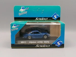 Modellino Solido Auto Sportiva Renault 1803 Alpine A110 1970 Yesterday 1/43 Blu - Foto 1 di 6