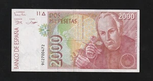 España, 2000 Pesetas, 1992, P-162, Billete, Madrid - Imagen 1 de 2