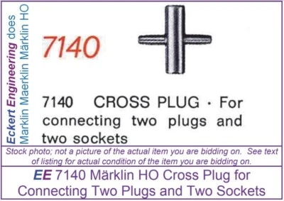 NUEVO enchufe cruzado Marklin 7140 como una mini tira de distribución Foto 1 de 2