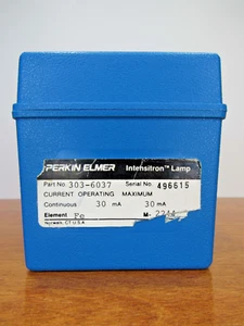 Perkin Elmer AA Hollow Cathode Intensitron Lamp Element Fe Iron #303-6037 M-2244 - Picture 1 of 9