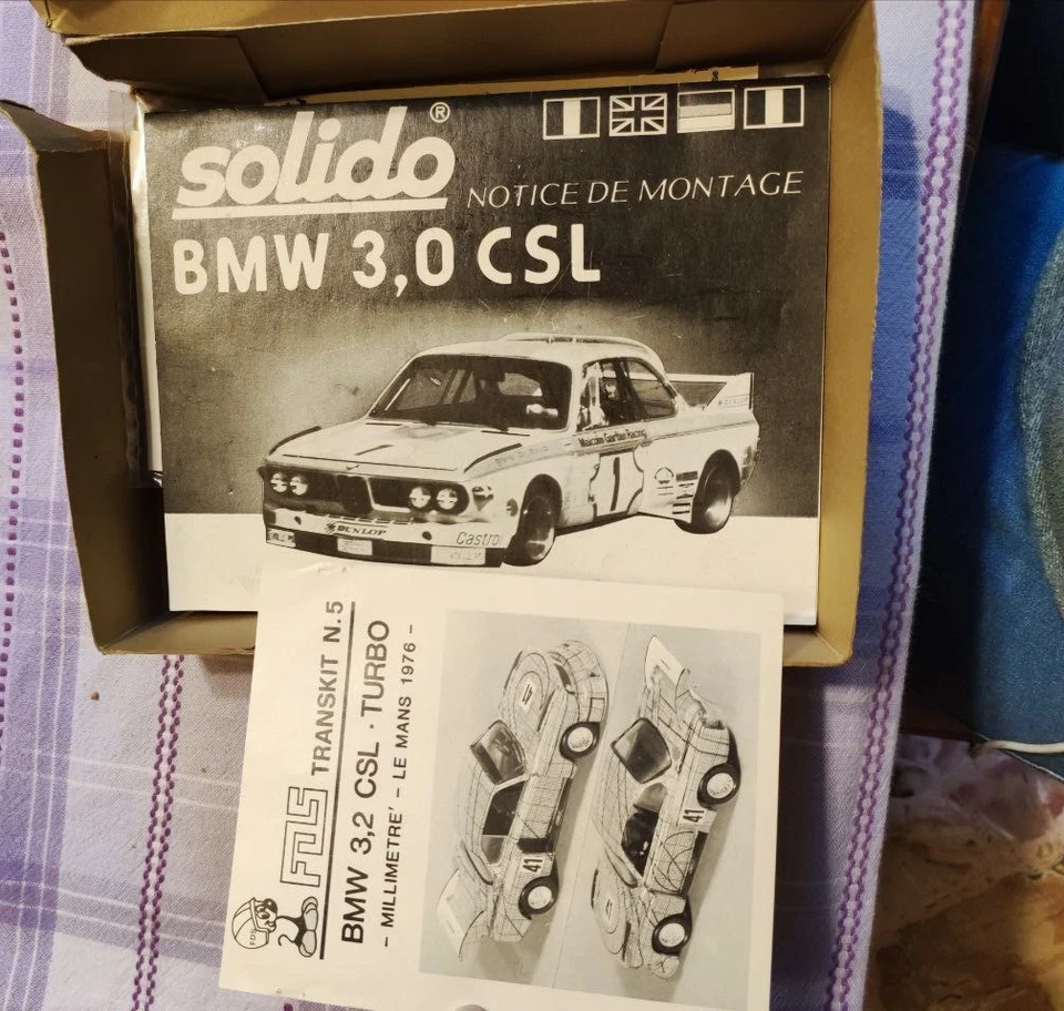 Solido Kit Métal Kits BMW 3.0 CSL MILLIMETRE n. 41 LE MANS 1976 Scatola dannegg. - Immagine 1 di 4