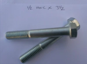 1/2" x 3 1/2" UNC SECHSKANTSCHRAUBEN X 2 BH508281 - Bild 1 von 1