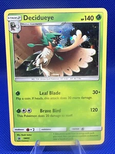 Decidueye SM55 Cosmos Holo Black Star Promo Pokemon SM Promos Moderately played - Picture 1 of 2
