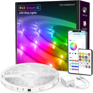 100Ft RGB Smart LED Strip Lights App Control Color Changing Music Sync Home Deco - Picture 1 of 12
