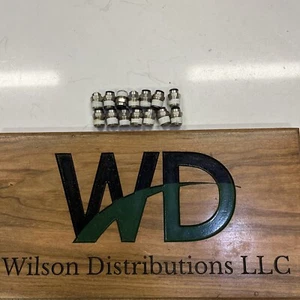 Lot of 14NEW Legris 31755614 Dixon Nylon/Nickel-Plated Brass Push-In Fitting 1/4 - Picture 1 of 5