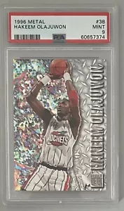 1996 Hakeem Olajuwon Metal Nuts & Bolts #38 PSA 9 Houston Rockets Basketball - Bild 1 von 2