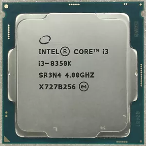 8Th Gen Intel Core i3-8350K LGA1151 CPU Processor Quad Core 4.0 GHz 91W SR3N4 - Picture 1 of 2