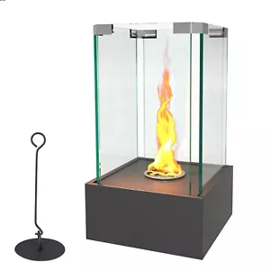 Bio Ethanol Tischfeuer Innen Außen Highligt Tischkamin Deko Geschenk Glaskamin - Bild 1 von 6