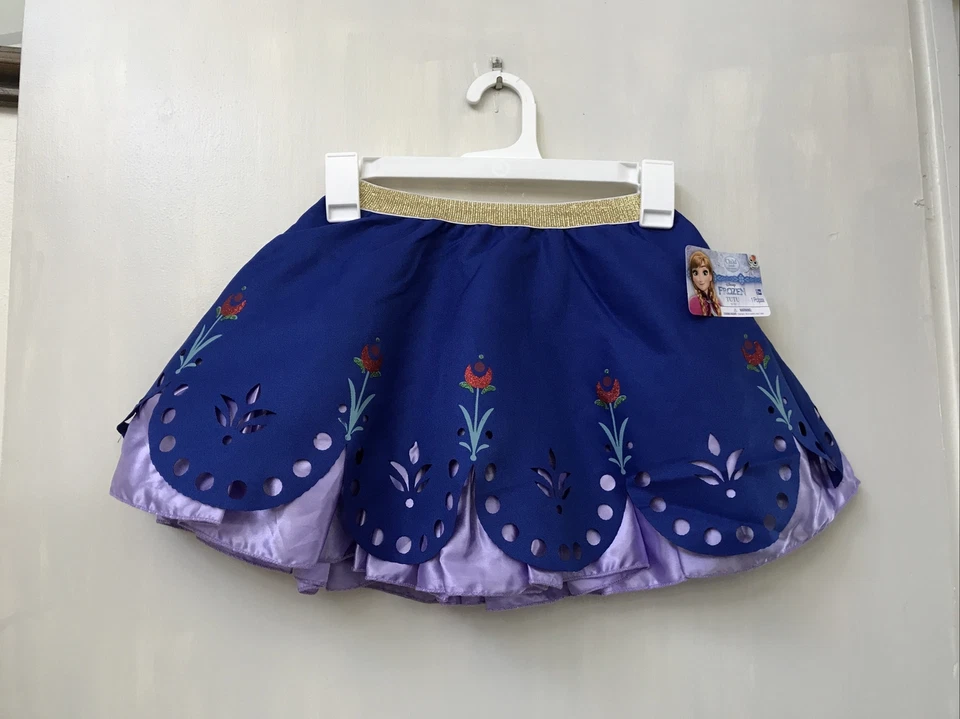 Disney Frozen Anna Tutu Skirt Size Small 4-6 Dress Up Costume Halloween