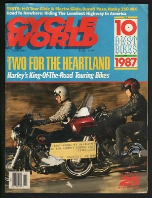 1987 October Cycle World - Vintage Motorcycle Magazine - Image 1 of 3