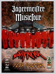 Slipknot Jagermeister Music Tour Promo 2004 Full Page Print Advertisement - Picture 1 of 4