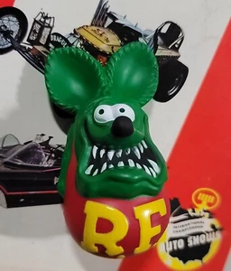Mooneyes RAT FINK Antenna TOPPER Hot Rod Custom auto Ed big Daddy ROTH moon ball - Picture 1 of 6