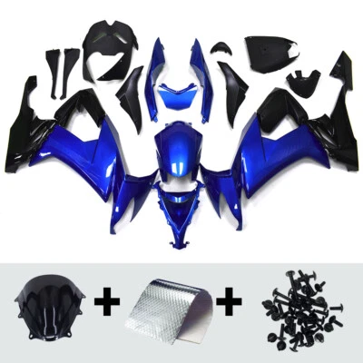 Kit de carenados negro azul para Kawasaki Ninja ZX-10R 2008 2009 2010 kit de carrocería ABS Foto 1 de 4