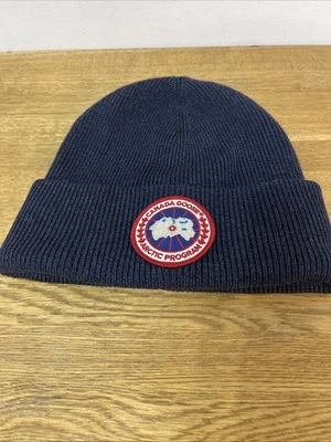 Canada Goose AUTHENTIC Arctic Toque Hat - Beanie Navy Blue VGC - Image 1 of 4