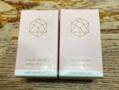 2 Em Cosmetics Color Drops Serum Blush Little Lilac And Peachy Peach - Image 1 of 4