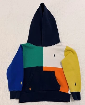 Polo Ralph Lauren Kids Colorblock Hoodie | Size 5 |  - Image 1 of 3