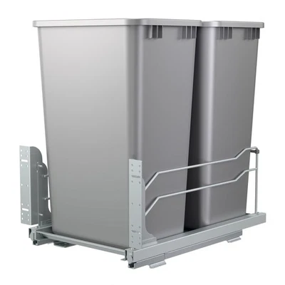 Rev-A-Shelf Double Pullout Trash 50 qt. with Soft-close, 53WC-2150SCDM-217 - Image 1 of 4