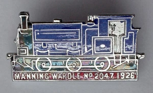 Steam Train Loco Manning Wardle Enamel Railway Pin Badge.    PB4-616 - Picture 1 of 3