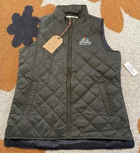 Womens Size Medium Green Weatherproof Quilted Vest With Roosters Logo NWT - Picture 1 of 9