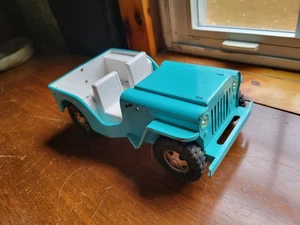 Vintage 1960's Tonka Jeep Dispatcher blue/turquoise white  - Picture 1 of 15
