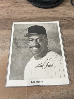 Julio Franco 8 x 10 Autographed Signed Photo - Cleveland Indians - Image 1 of 3