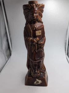 Vintage 1968 Ezra Brooks Indiana Chief Whisky Flasche Dekanter 16" hoch - Bild 1 von 9