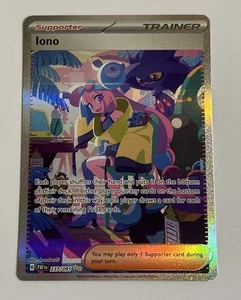 Pokémon TCG Destino Paldeo Iono 237/091 Holo Illustrazione Speciale Raro Near Mint - Foto 1 di 12