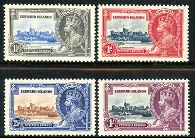 Leeward Islands 1935 British KGV Silver Jubilee Scott #96-99 Mint U780 ⭐⭐⭐⭐⭐ - Image 1 of 4