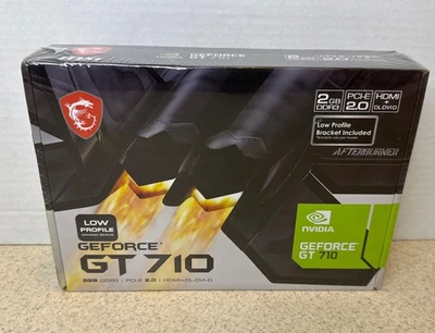 MSI Gaming Geforce GT 710 2GB GDRR3 64-Bit HDCP Soporte Directx 12 Opengl 4.5 Si Foto 1 de 4