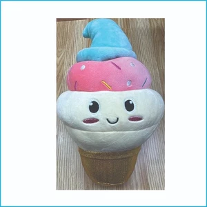 Cute Ice‑Cream Cone Plush Toy Soft Stuffed Foodie Dessert Gift 8‑10 in - Picture 1 of 13