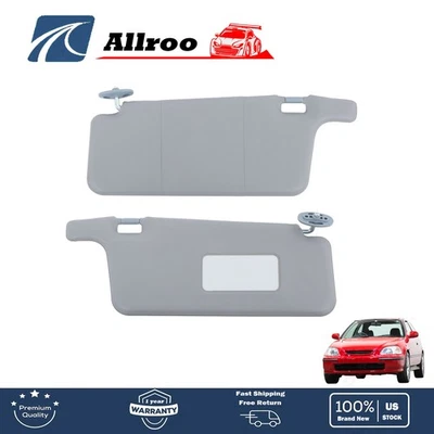 Nuevo parasol color gris LHD para Honda Civic 1996 1997-2001 interior izquierdo derecho Foto 1 de 4
