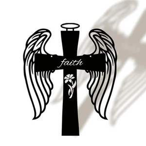 14" Metal Wall Cross | Religious Home Decor | Christian Home Decor | Hanging ... - Picture 1 of 9