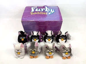Vintage Furby Buddies Lot of 8 NWT Tiger Electronics w/ Store Display Box 1998 - Picture 1 of 23