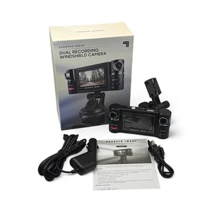 Dual Recording Windshield Camera By Sharper Image Brand New Open Box Tested - Picture 1 of 17