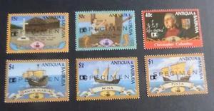 Antigua 1992 500th Ann Columbus Ship SG1654/9 MUESTRA MNH sin montar como nuevo - Imagen 1 de 1