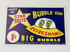Tarjeta de máquina Gumball Star Brute Bubble Gum UFO ALIEN de 1970 - Imagen 1 de 1