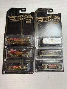 - Hot Wheels 55th Red & Chrome 6 Car Set with Chase - Picture 1 of 1